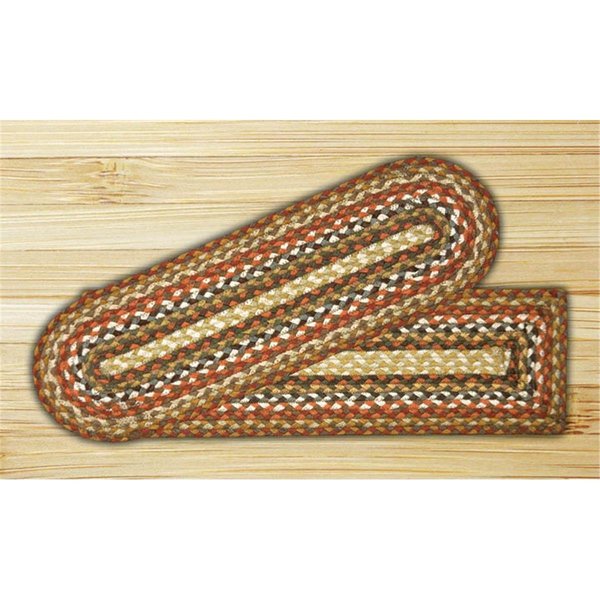 Earth Rugs Honey-Vanilla-Ginger Oval Stair Tread 19-300